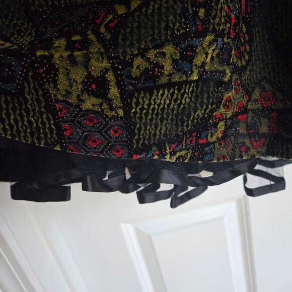 Vintage Velvet Strapless Dress - Picture 2 of 6